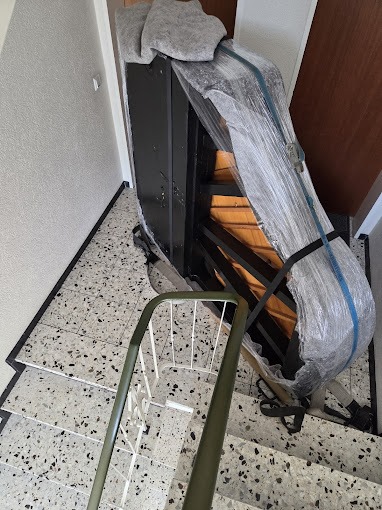 Klaviertransport Außenansicht